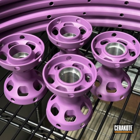 Powder Coating: Wheel Hubs,Wheels,Bright Purple H-217,Automotive