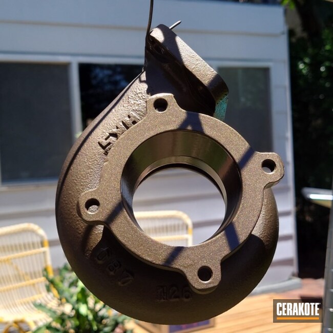 Turbo Housing Coated In C-148 Coated With Cerakote