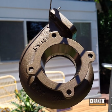 Turbo Housing Coated In C-148 Coated With Cerakote