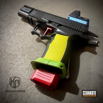 Sig P365 Parrot Clone  Coated With Cerakote
