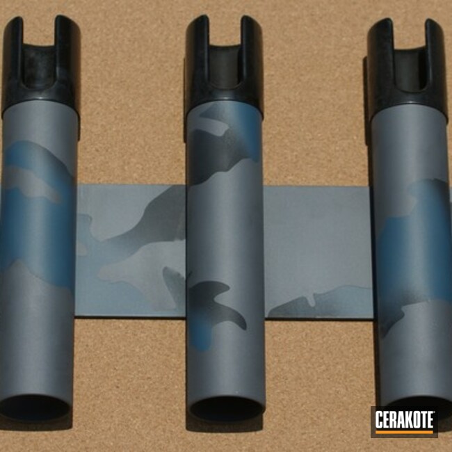 Fishing Rod Holders in a Graphite Black, Sniper Grey and Blue Titanium  Finish