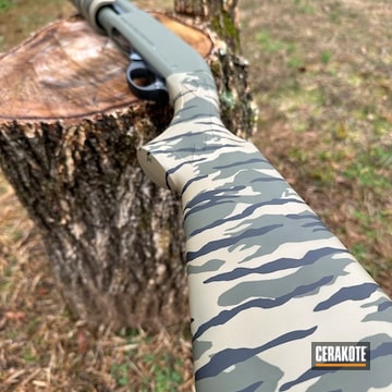 Remington 870 In Bottomlands Coated With Cerakote