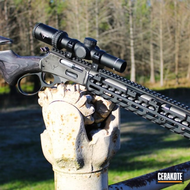 Graphite Black And Tungsten Marlin 30-30 Tactical Lever Action Rifle