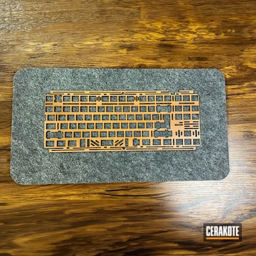 Matte Ceramic Clear F2-84 Copper Plate - Custom Mechanical Keyboard