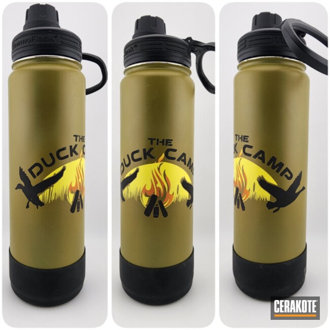Inchthe Duck Campinch Tumbler Coated With Cerakote In C-300, H-309, H-340 And H-146
