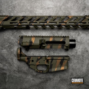 Ar10 Tiger Stripe Stag Arms Coated With Cerakote