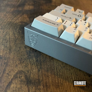 Ogre - Custom Mechanical Keyboard Sprayed In Gun Metal Grey H-219