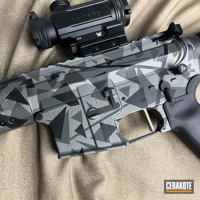 Gray Custom Splinter Camo Ar Pistol