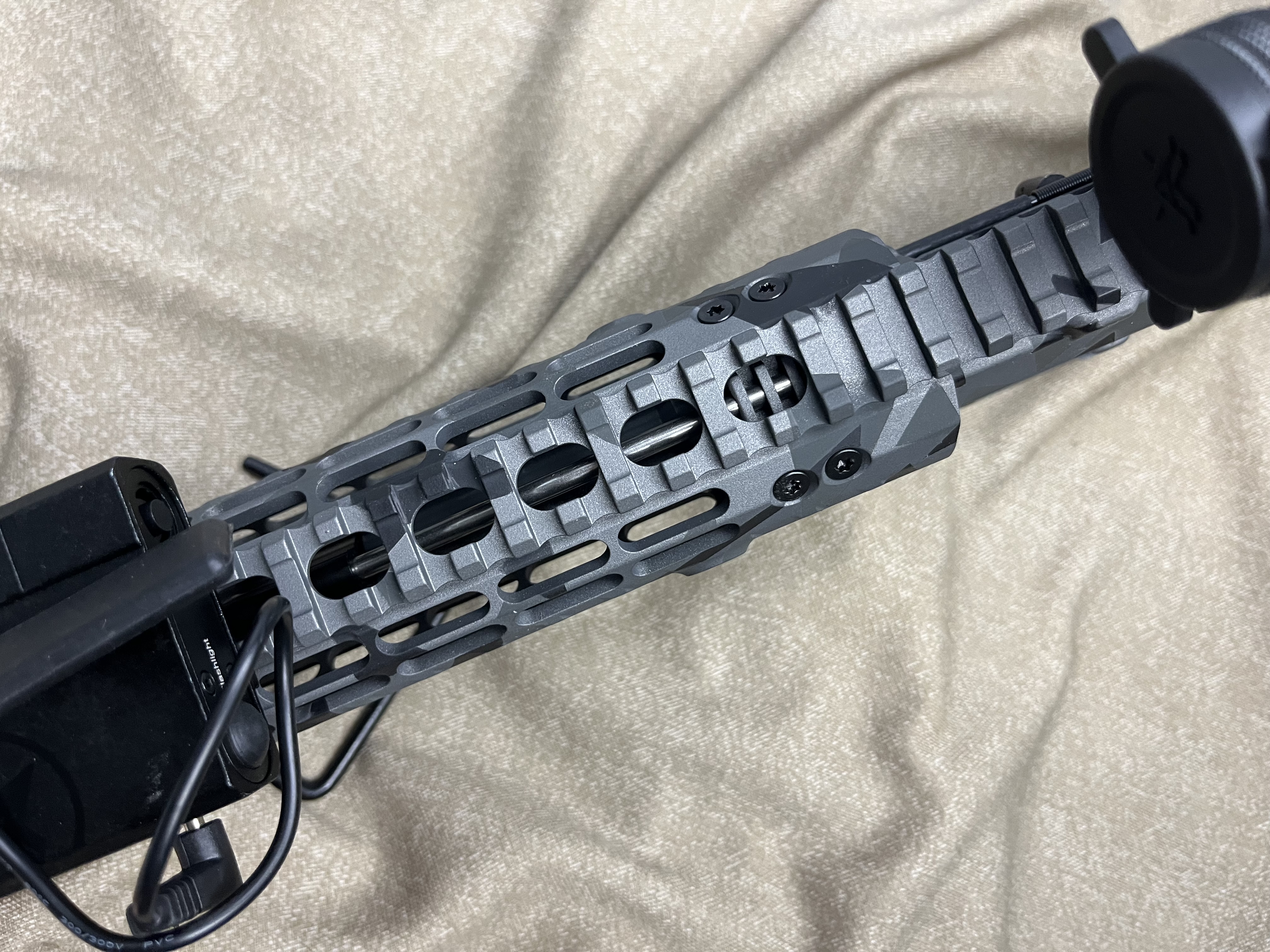 Gray Custom Splinter Camo AR Pistol | Cerakote