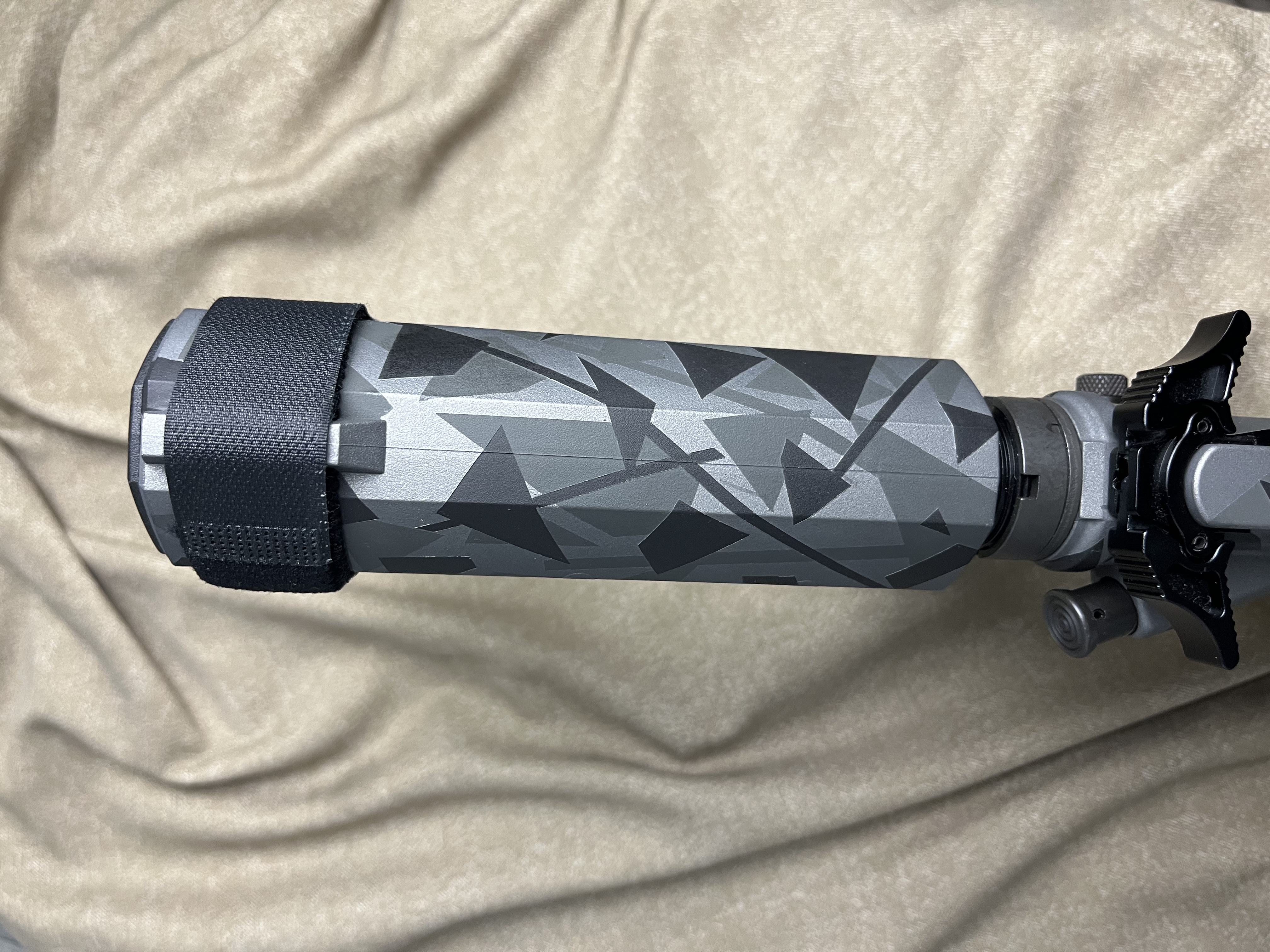 Gray Custom Splinter Camo AR Pistol | Cerakote