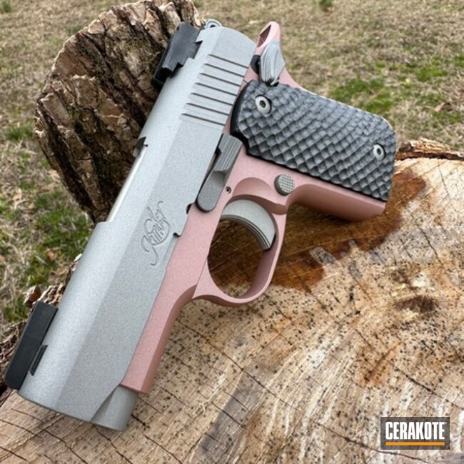 Kimber Micro 9 Coated With Cerakote In Rose Gold And Satin Mag