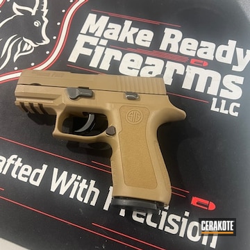 Sig P250 In Troy Coyote Tan
