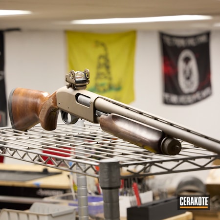 Powder Coating: Shotgun,Remington 870,Burnt Bronze H-148