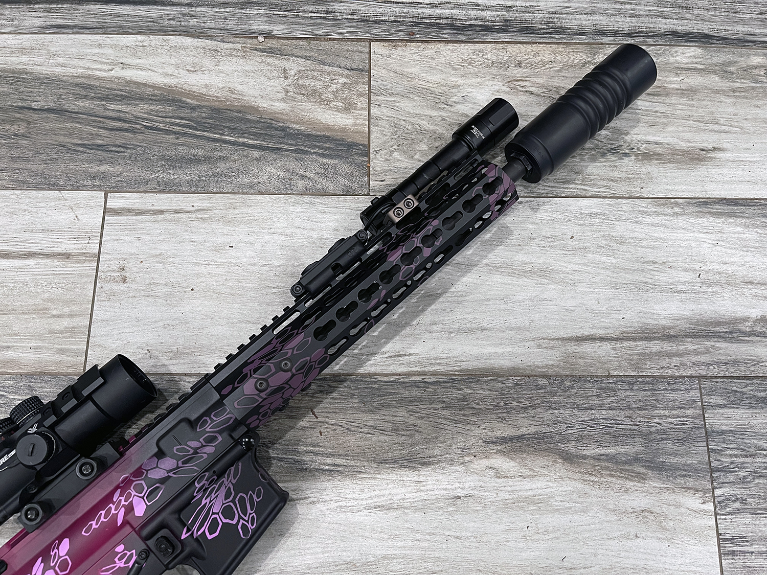 Custom Purplexed, Bright Purple & Sangria Typhon Kryptek | Cerakote