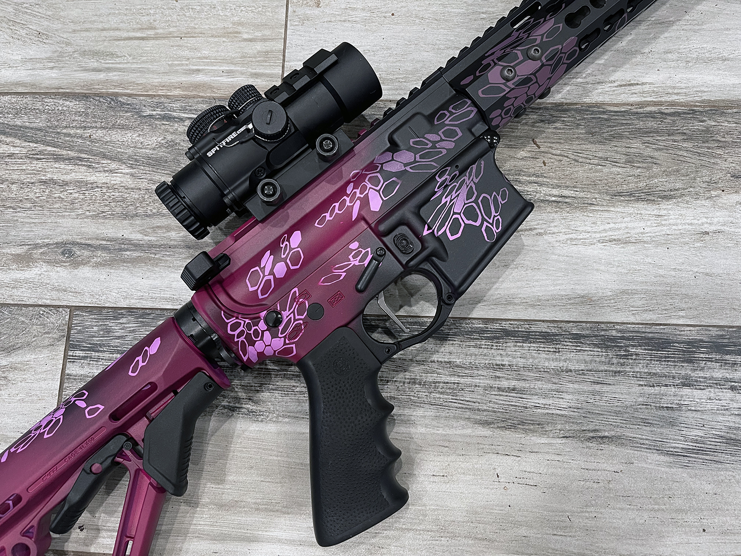 Custom Purplexed, Bright Purple & Sangria Typhon Kryptek | Cerakote
