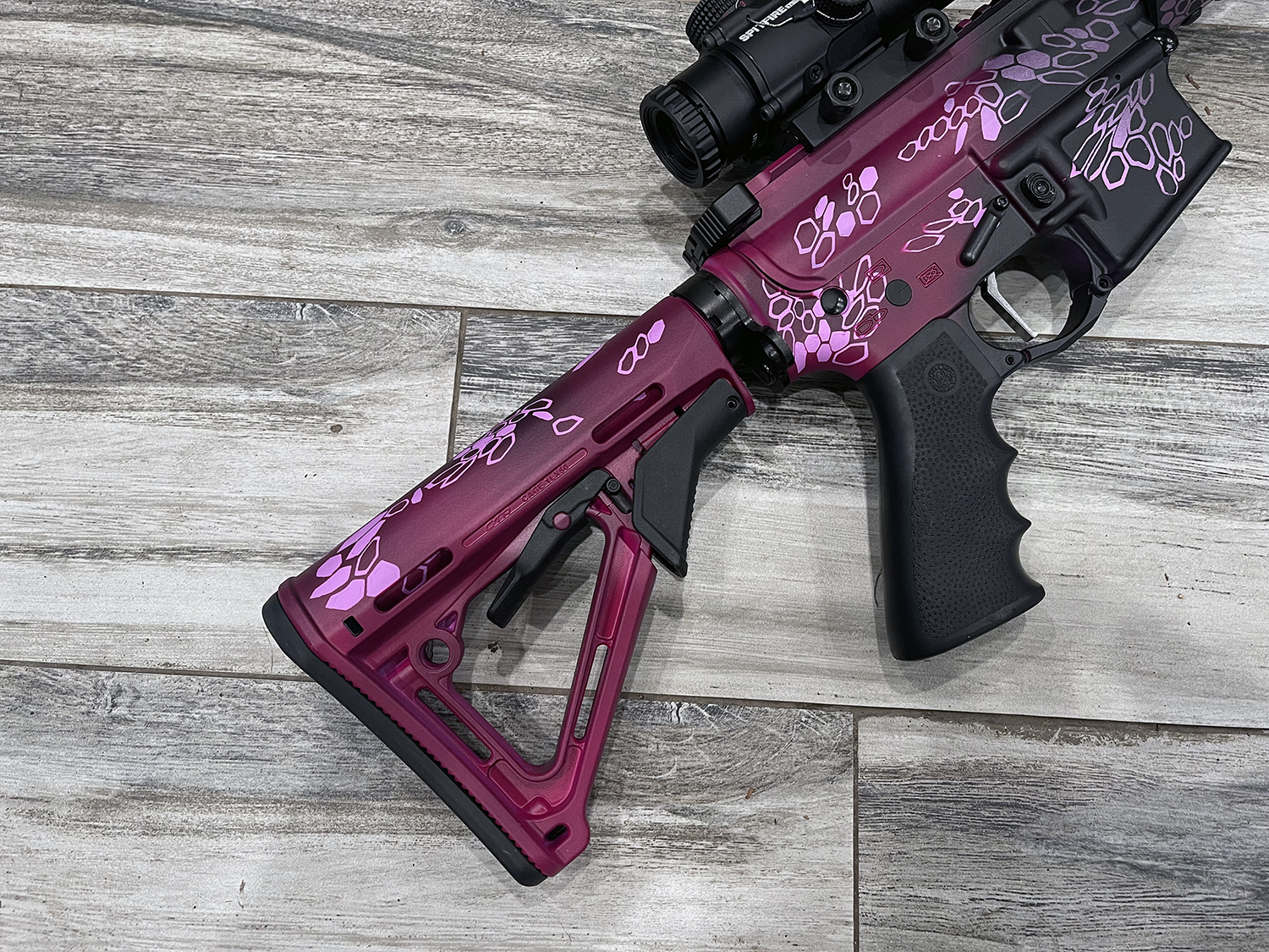 Custom Purplexed, Bright Purple & Sangria Typhon Kryptek | Cerakote