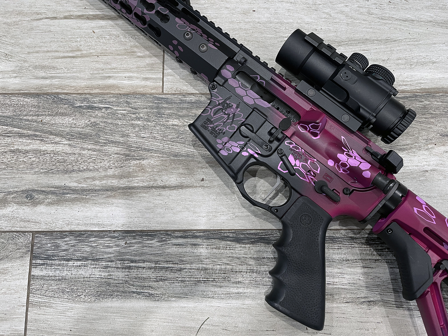 Custom Purplexed, Bright Purple & Sangria Typhon Kryptek | Cerakote