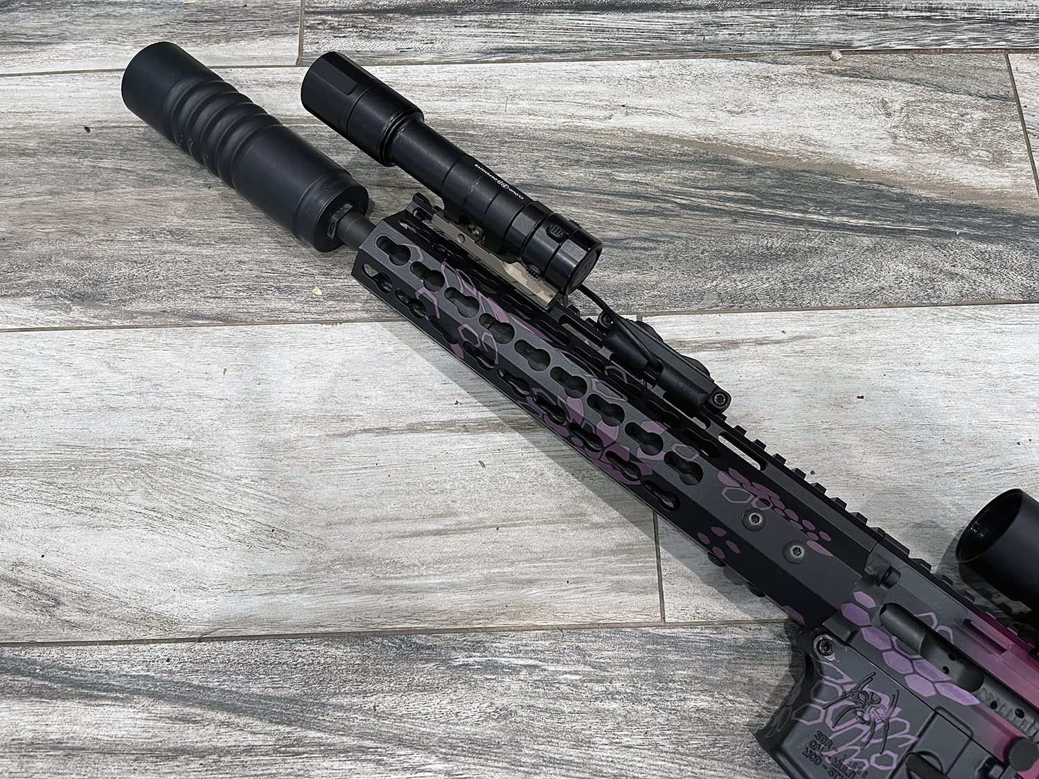 Custom Purplexed, Bright Purple & Sangria Typhon Kryptek | Cerakote