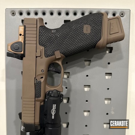 Powder Coating: Glock,Chocolate Brown H-258,Stippled,Glock 45