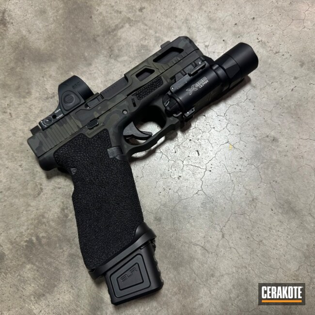 Black Multicam Glock 45 | Cerakote
