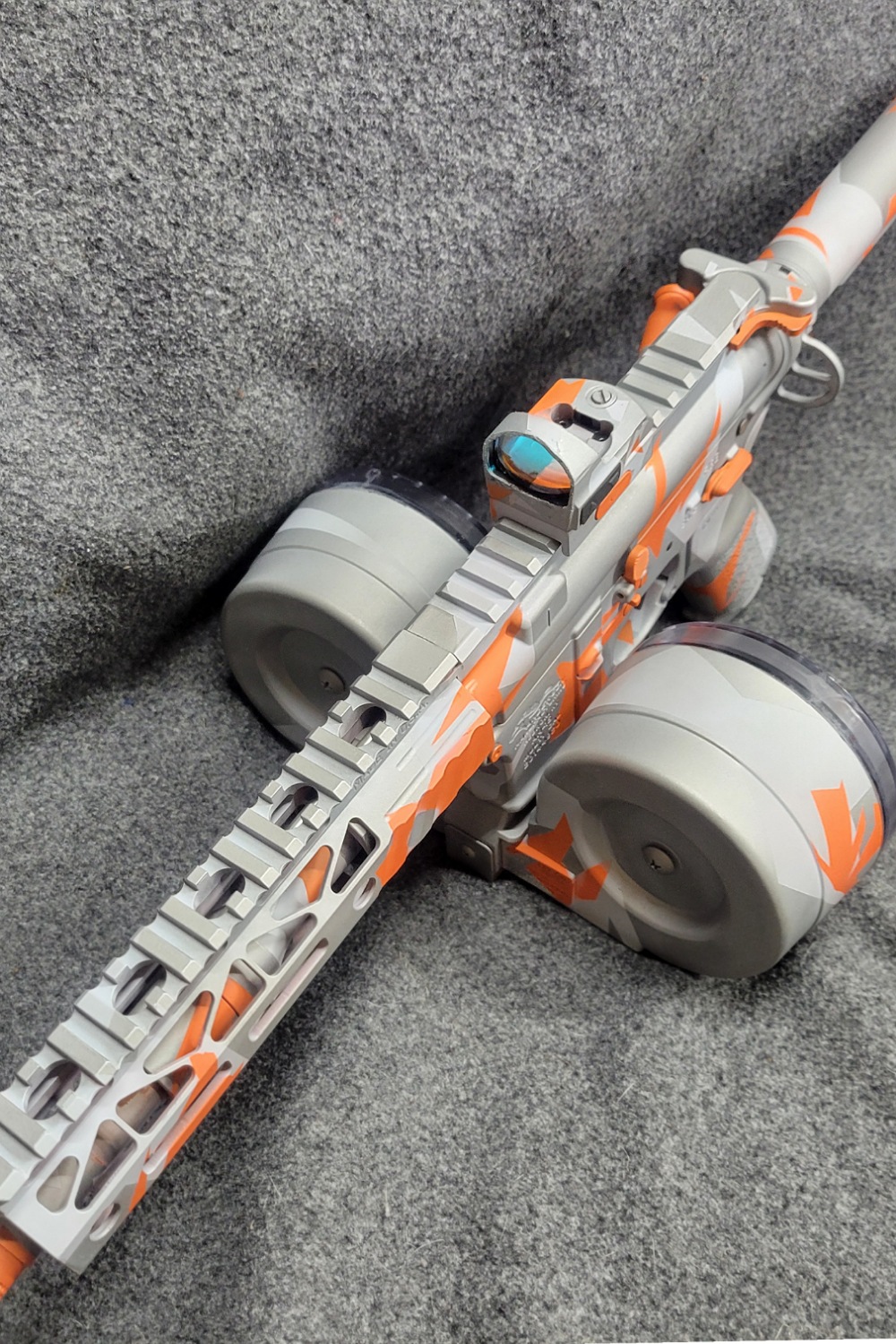 Splinter Camo Ar done in H-128, H-213 and H-147 | Cerakote