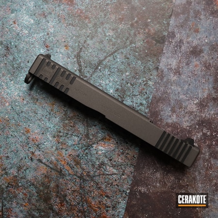 Powder Coating: Glock 20,Graphite Black H-146,Glock,Glock Slide,Tungsten H-237