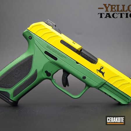 Powder Coating: Pistol,John Deere,Electric Yellow H-166,SQUATCH GREEN H-316,Ruger Security 9