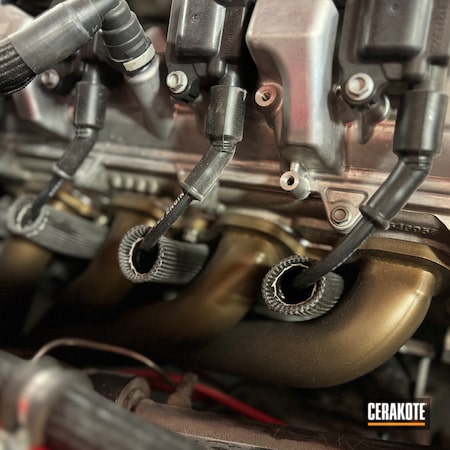 Powder Coating: Burnt Bronze C-148,Automotive Exhaust,Automotive,V8 Headers,Restoration,Headers