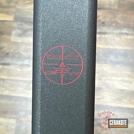Powder Coating: Laser Engrave,Conceal Carry,Glock 19,Cobalt H-112,RUBY RED H-306,Laser,Custom