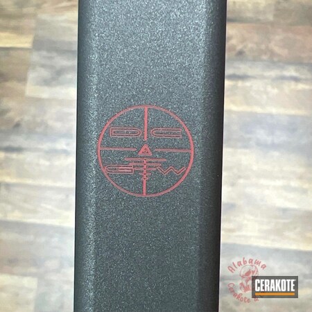 Powder Coating: Laser Engrave,Conceal Carry,Glock 19,Cobalt H-112,RUBY RED H-306,Laser,Custom