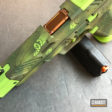 Powder Coating: Glock,Highland Green H-200,Shadow Systems,MAGPUL® O.D. GREEN H-232,Zombie,Sniper Green H-229,Green,MULTICAM® LIGHT GREEN H-340,Sticker Decal  H-168  Zombie Green SE-541,Pickles