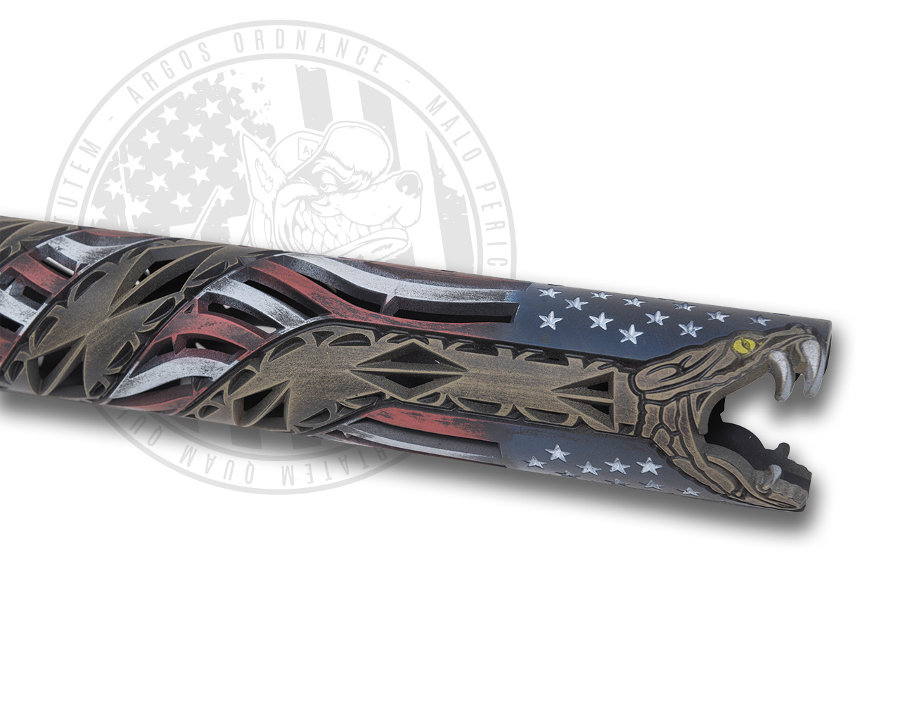 Custom Hand Guard Battleworn Unique ARs Gadsden Handguard | Cerakote