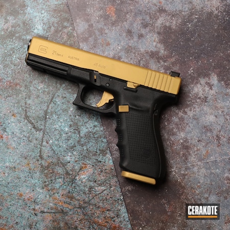Powder Coating: Glock,Gold H-122,Glock 21
