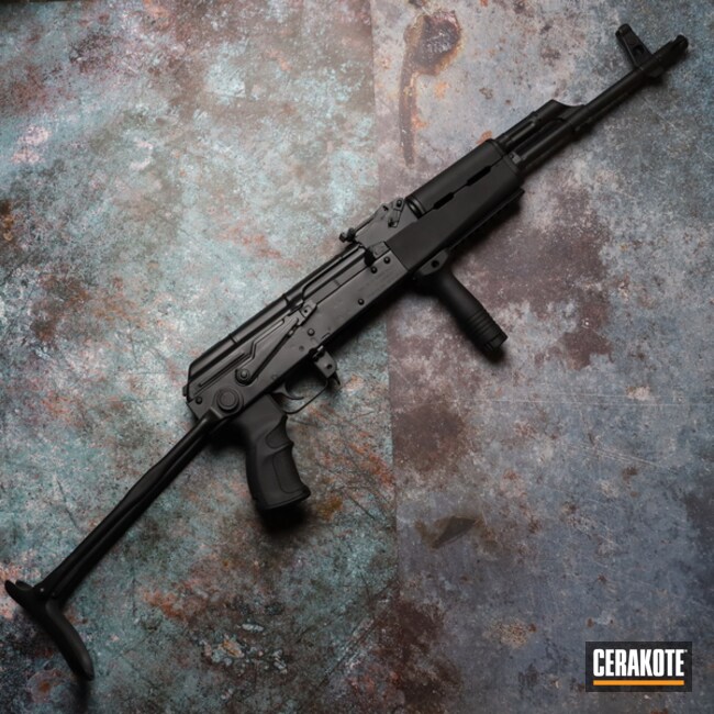Wasr-10 Ak Coated With Cerakote In H-146
