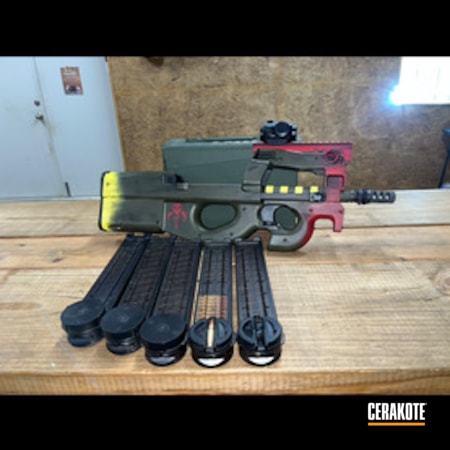 Powder Coating: Mandolorian Gun,Mil Spec O.D. Green H-240,Armor Black H-190,Electric Yellow H-166,RUBY RED H-306,Star Wars