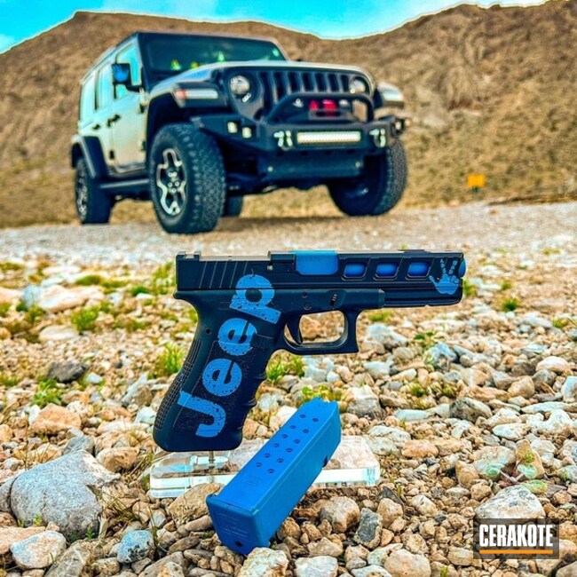 Glock 17 Coated With Cerakote In H-146 And H-171