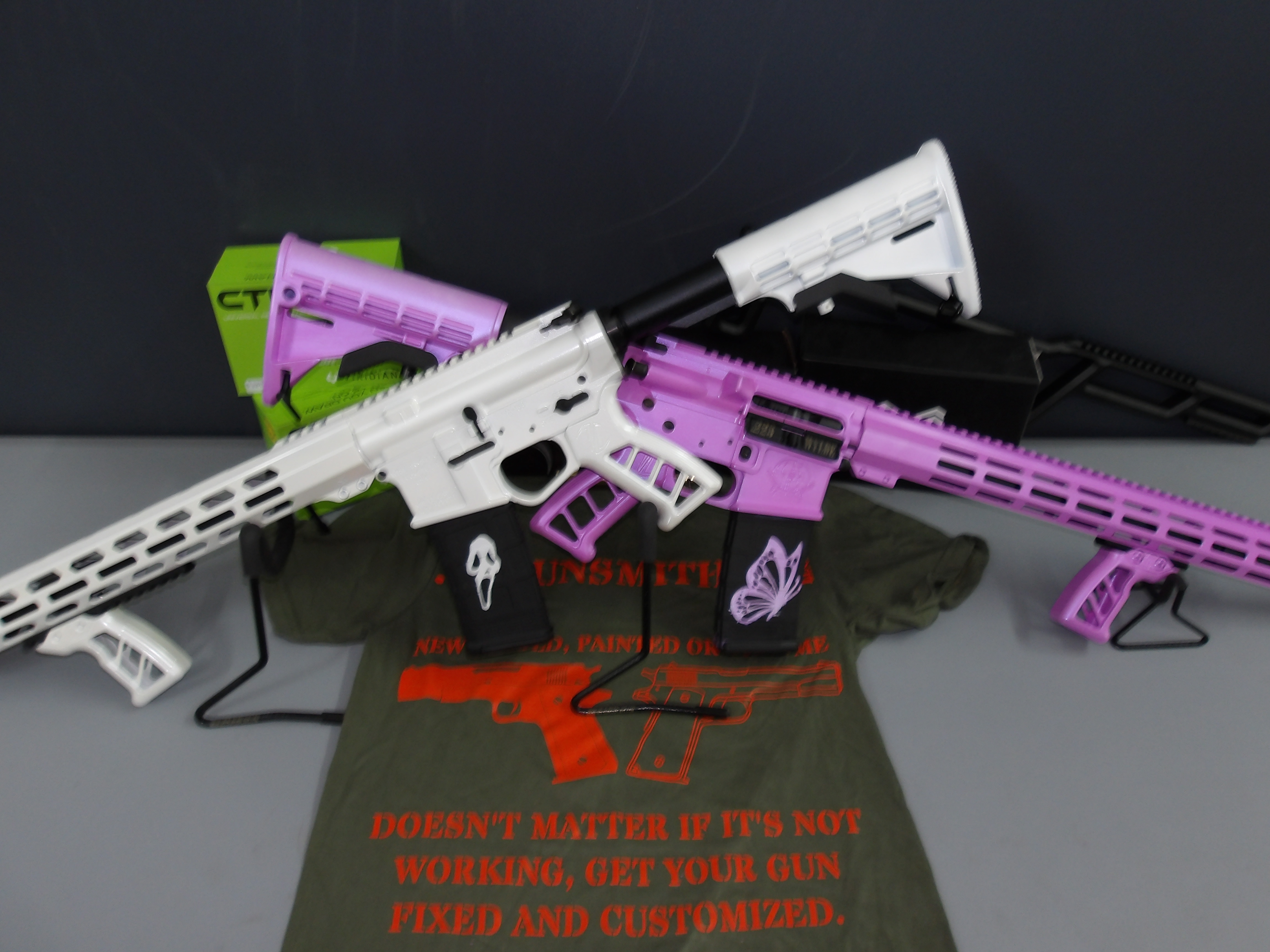 Ar15 done in Cerakote Fx Cosmic, Stormtrooper White, Cerakote Fx ...