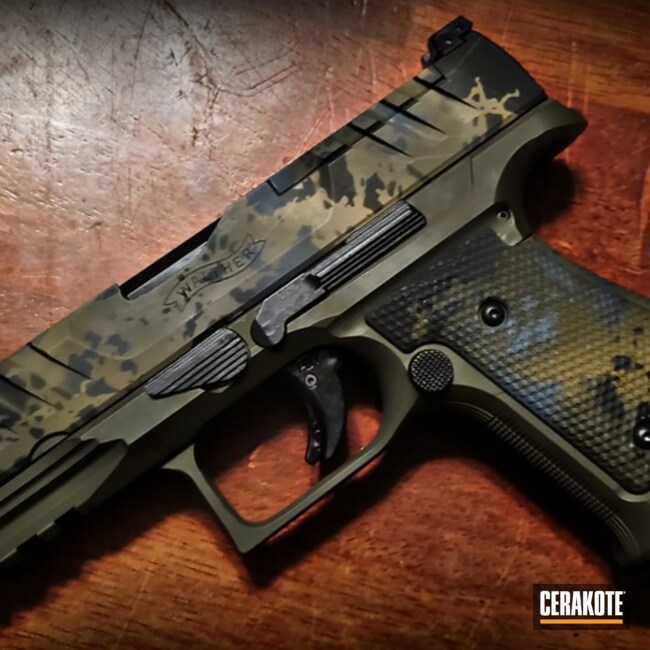 Camo On Walther Pdp Coated With Cerakote