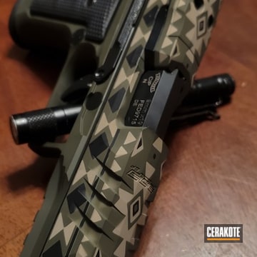 Southwest Design On Walther Pdp Coated With Cerakote