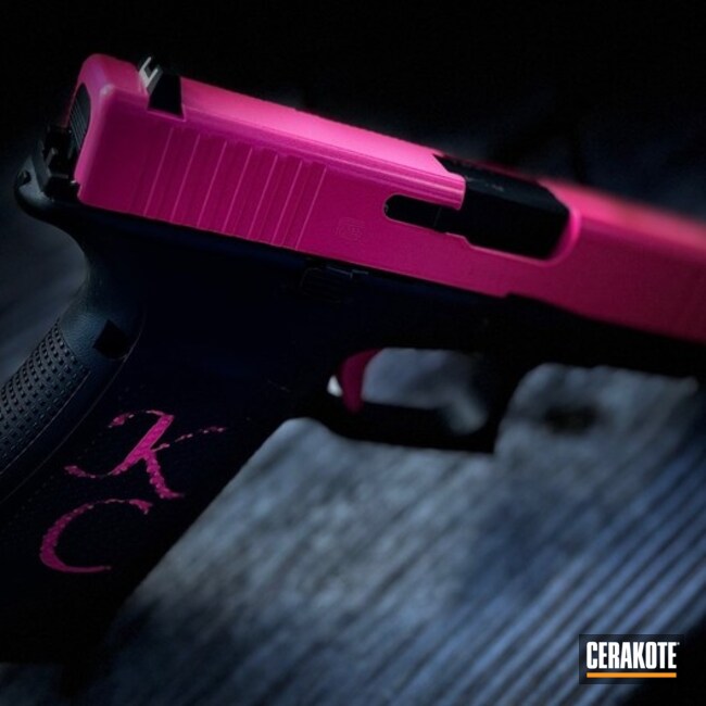 Glock 19 Coated With Cerakote In Sg-100 And H-141