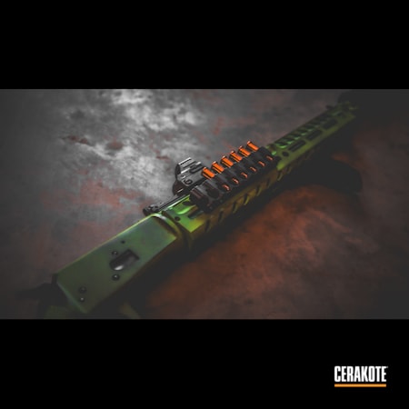 Powder Coating: Zombie Green H-168,Armor Black H-190,Lever Action Rifle,Zombie,RUBY RED H-306,Lever Action,Zombie Apocalypse