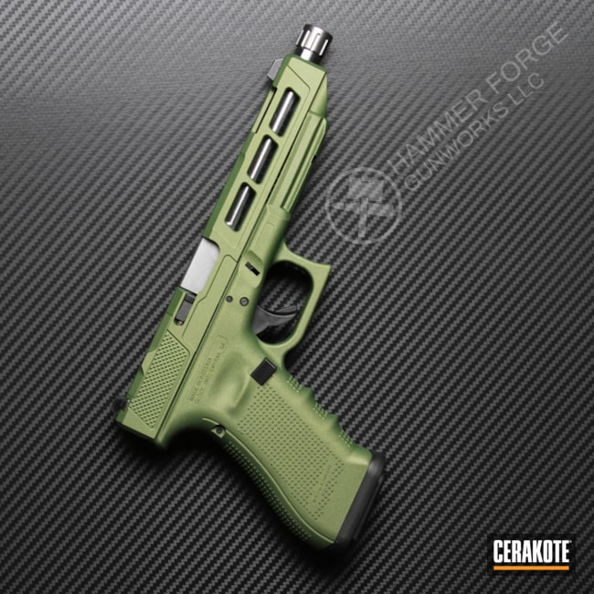 Tungsten Glock 34 Custom F8 Green