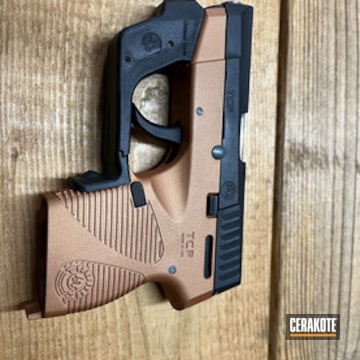 Taurus Tcp Coated With Cerakote In Graphite Black And Copper