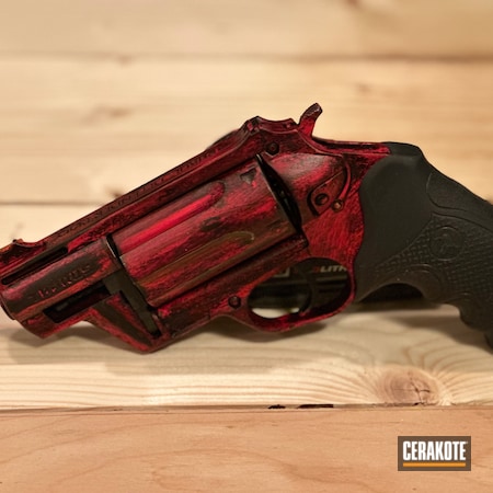 Powder Coating: Revolver,Judge,Taurus The Judge,STOPLIGHT RED C-143,Battleworn,Taurus