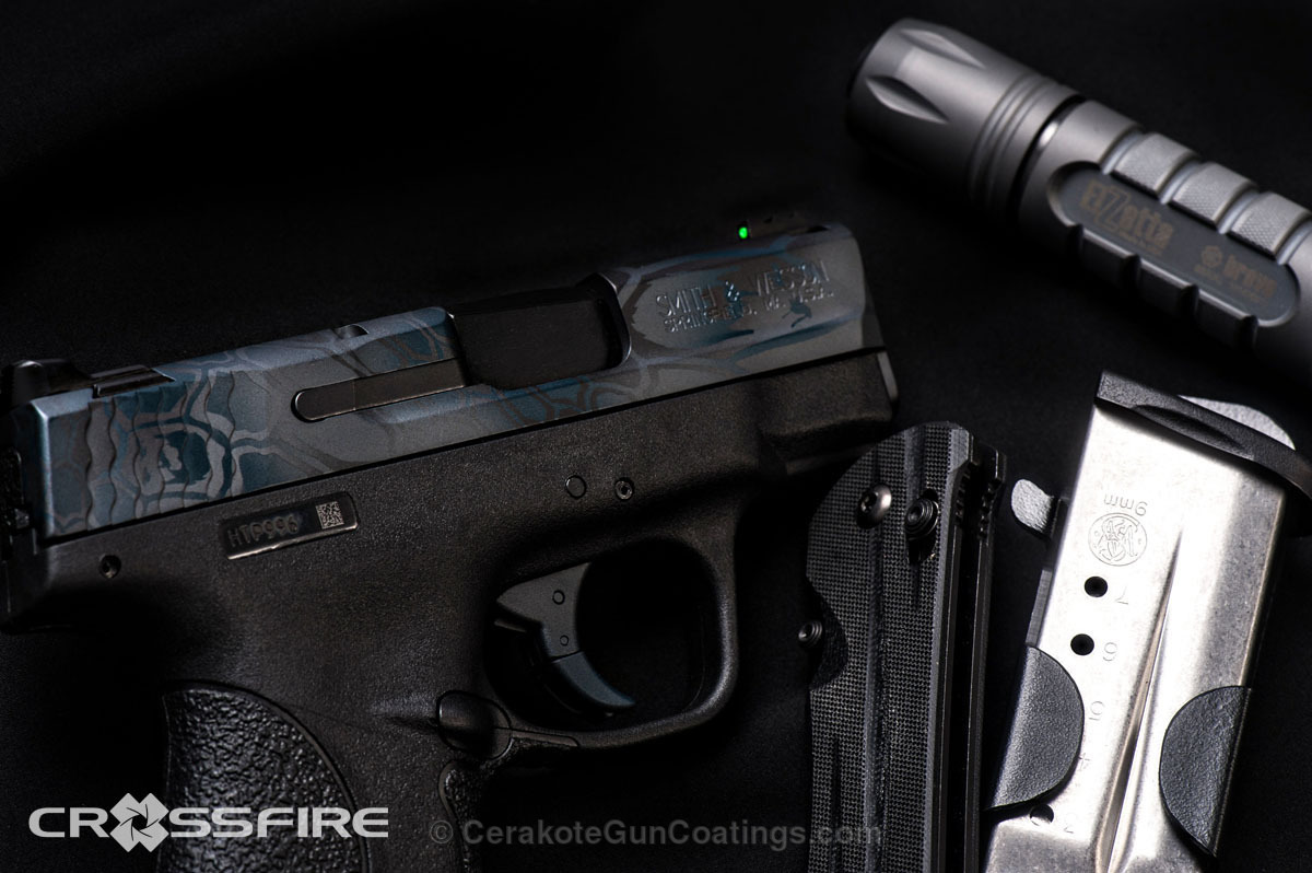 H-146 Graphite Black with H-234 Sniper Grey by David Teves | Cerakote