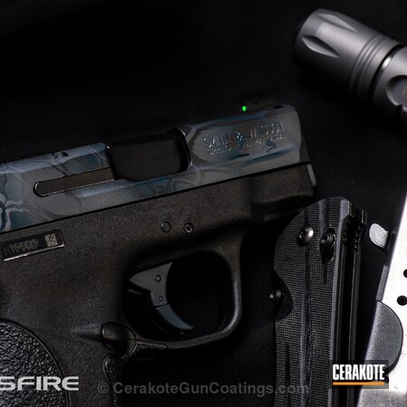 Powder Coating: Graphite Black H-146,Smith & Wesson,Handguns,Sniper Grey H-234,Sniper Grey,Kryptek