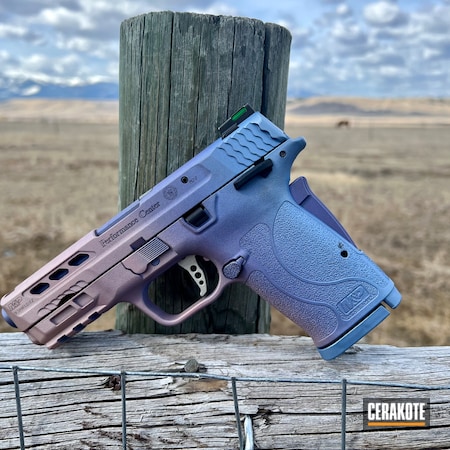 Powder Coating: ROSE GOLD H-327,Sunset,Four Color Fade,PINK CHAMPAGNE H-311,CRUSHED ORCHID H-314,M&P Shield,Custom Pistol,Pistol,POLAR BLUE H-326,Fade