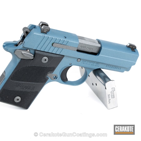 Powder Coating: Sig Sauer,Handguns,Blue Titanium H-185,Tungsten H-237