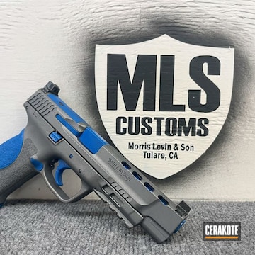 S&w M&p 2.0 Coated With Cerakote In Nra Blue And Tungsten