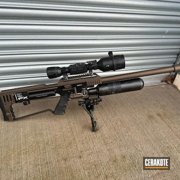 X Impact Air Rifle Coated With Cerakote In Midnight Bronze